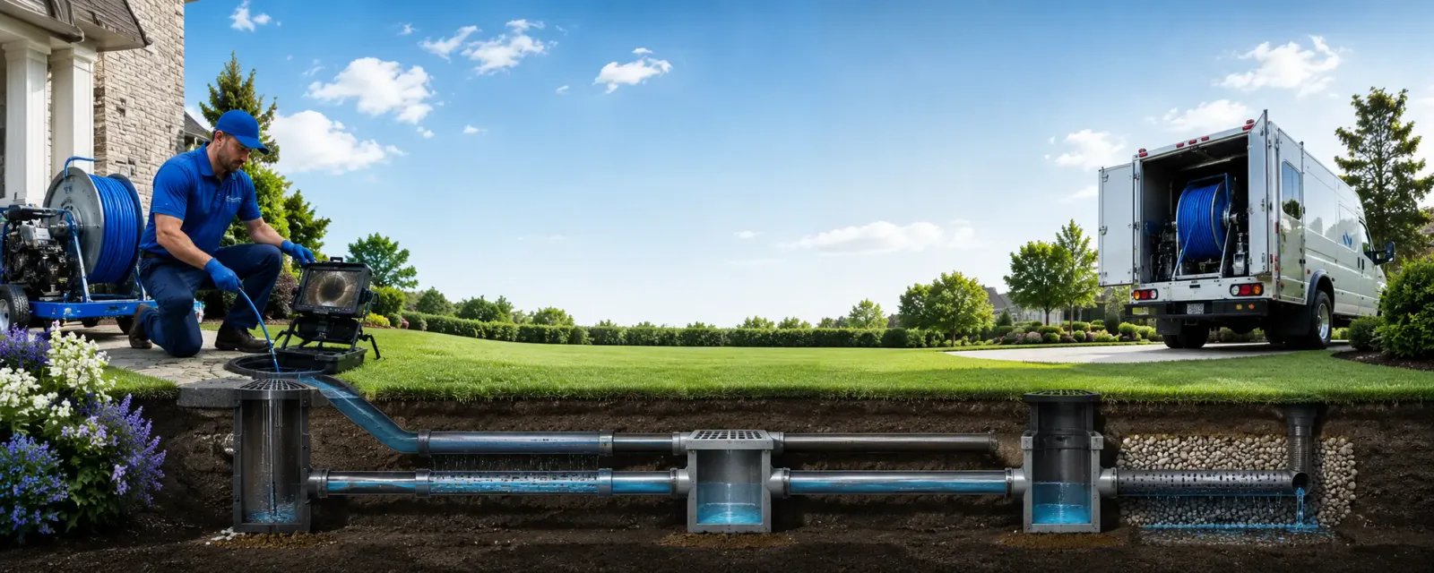 Outdoor drain cleaning information for Penfield, NY